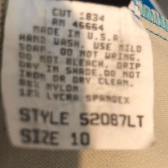 Vintage Athena One Piece Bright Blue Swimsuit 10 - Picture 16 of 16